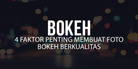 Faktor Penting Membuat Foto Bokeh Berkualitas