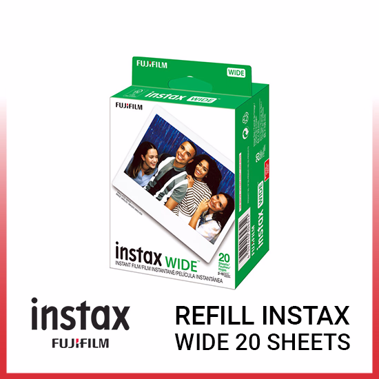 Jual FujiFilm Instax Wide Film Paper Refill 20 Sheets Harga Terbaik