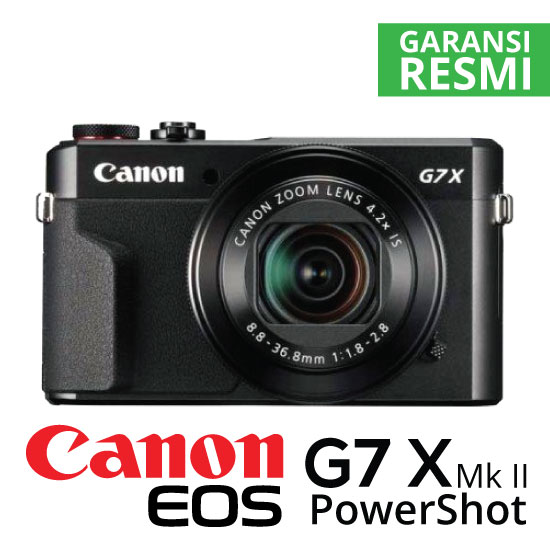 Jual Canon PowerShot G7X Mark II Kamera Vlog Harga Murah Toko Kamera Online Surabaya & Jakarta.