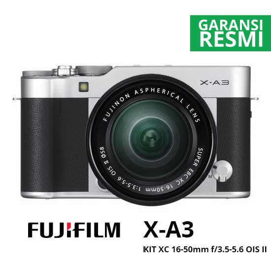 Jual FUJIFILM X-A3 Kit XC 16-50mm f/3.5-5.6 OIS II Silver 