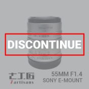 Discontinue lensa 7Artisans 55mm F1.4 for Sony E-Mount Silver harga murah surabaya jakarta