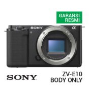 Jual Sony ZV-E10 Black Body Only Harga Terbaik dan Spesifikasi