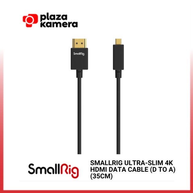 SMALLRIG ULTRA-SLIM 4K HDMI DATA CABLE (D TO A) (35CM)