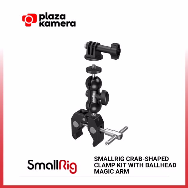 SMALLRIG CRAB-SHAPED CLAMP KIT WITH BALLHEAD MAGIC ARM