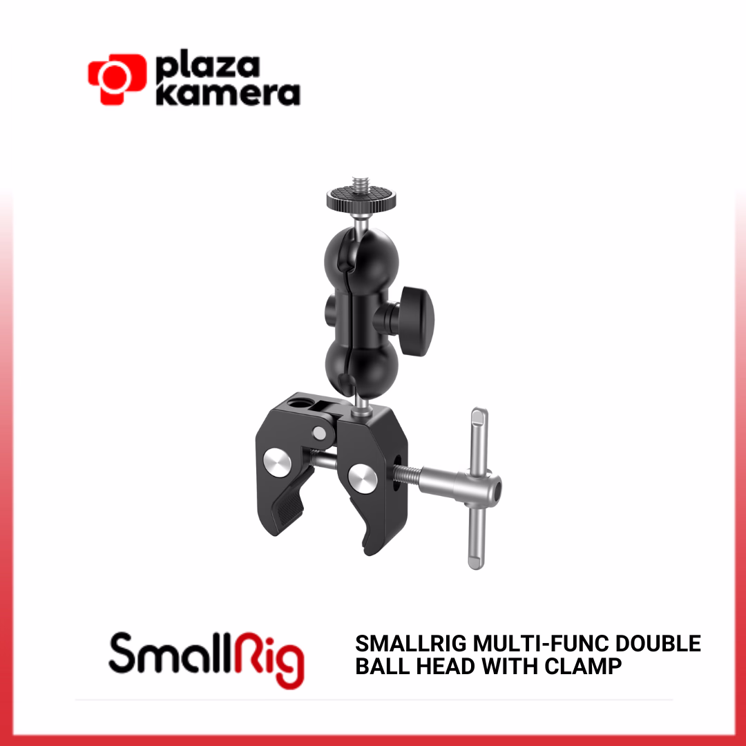 SMALLRIG MULTI-FUNC DOUBLE BALL HEAD WITH CLAMP 1138