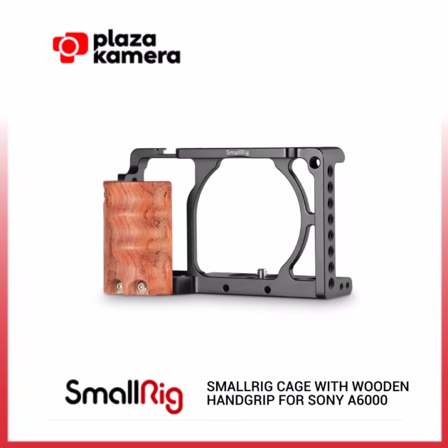 SMALLRIG CAGE WITH WOODEN HANDGRIP FOR SONY A6000