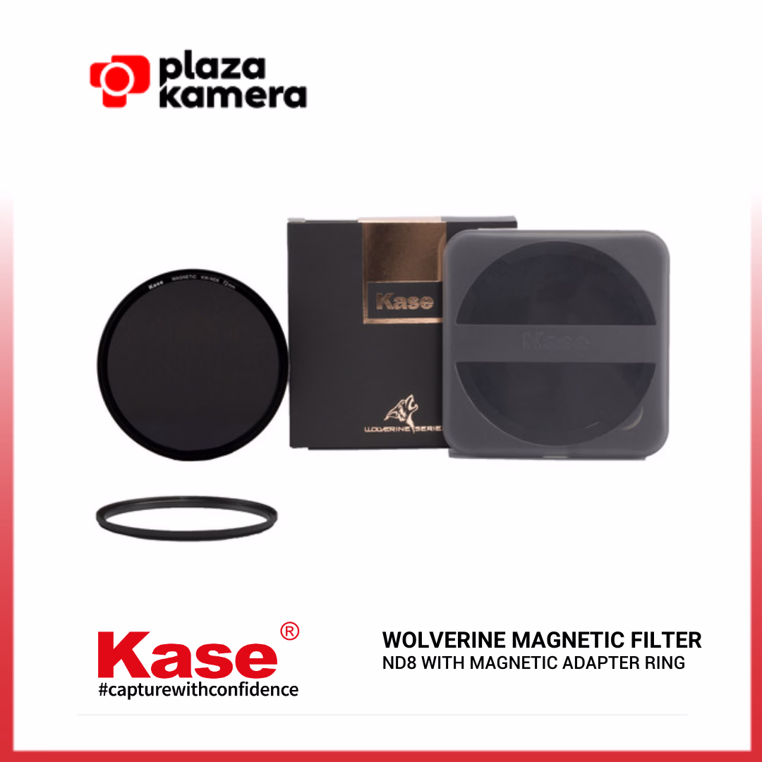 KASE WOLVERINE MAGNETIC FILTER ND8 WITH MAGNETIC ADAPTER RING
