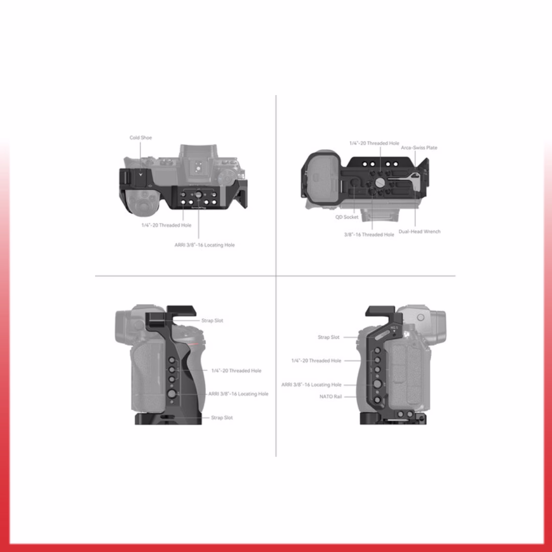 SMALLRIG CAGE FOR NIKON Z5/Z6/Z7/ 2926 - Gambar 2