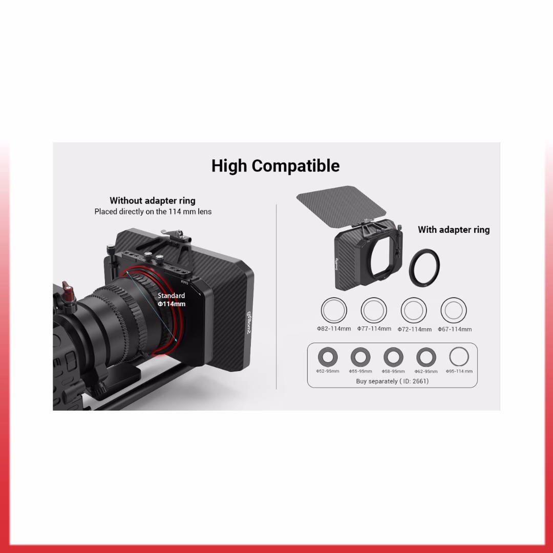 SMALLRIG LIGHTWEIGHT MATTE BOX 2660 - Gambar 5