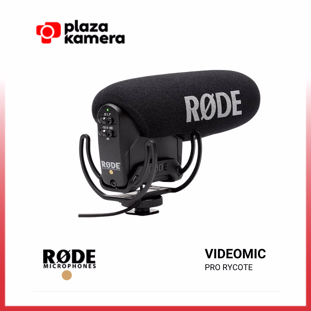 RODE VIDEOMIC PRO RYCOTE RODE VideoMic Pro Camera Mount Shotgun Microphone