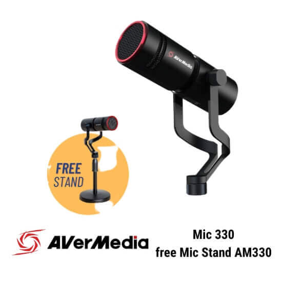 Avermedia Live Streamer Mic 330 with Mic Stand AM330