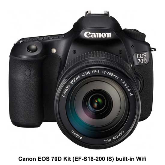 Canon EOS 70D Kit EF-S18-200 IS Built-in Wifi - Image 2