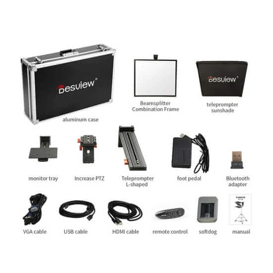 Desview T15 Teleprompter with Tripod Stand - Image 6