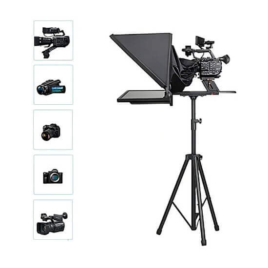 Desview T22 Teleprompter with Tripod Stand - Image 4