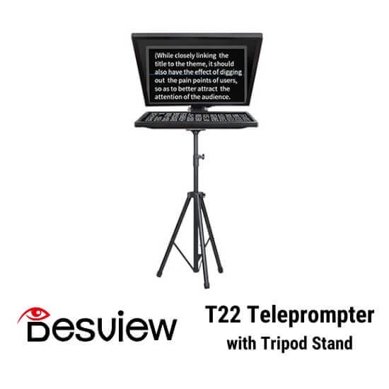 Desview T22 Teleprompter with Tripod Stand