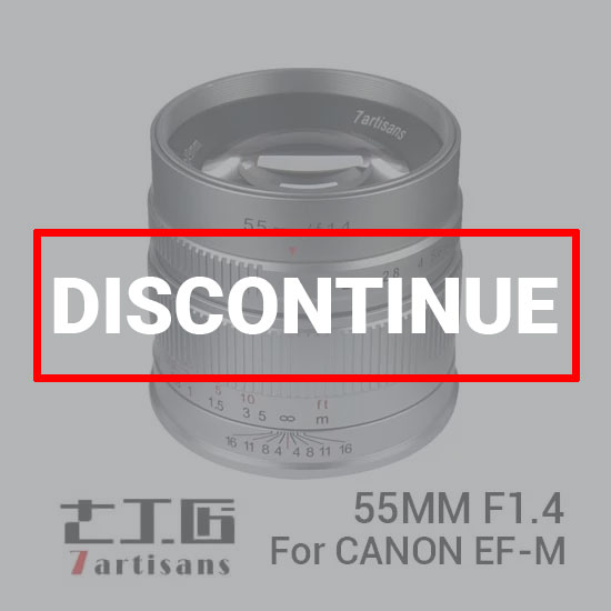 7Artisans 55mm F1.4 For Canon EF-M Silver