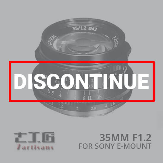 7Artisans 35mm f1.2 for Sony E-Mount - Black