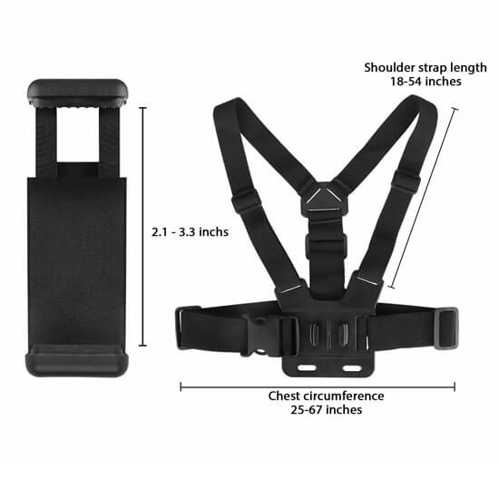 GoPro 3rd Chest Body Strap with Phone Holder - Image 3