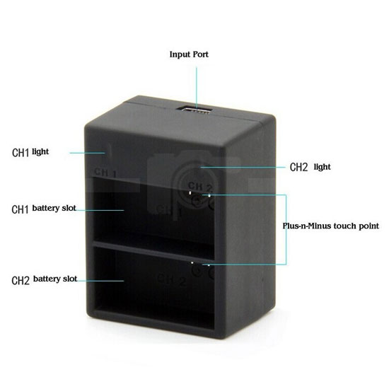 GP158 – GoPro 3rd Party Dual Charging USB Charger - Image 4