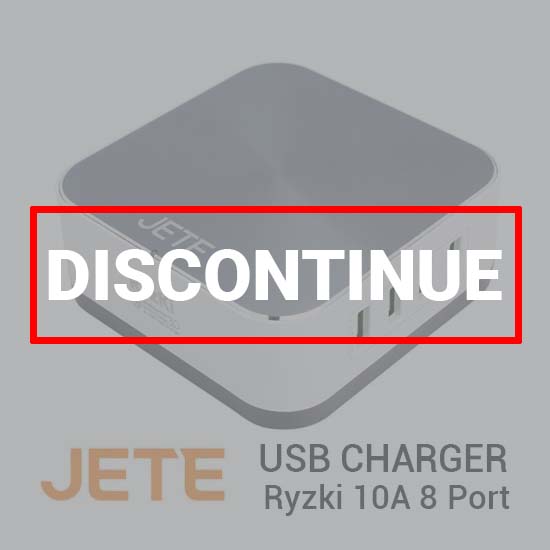 Jete USB Charger Ryzki 10A 8 Port