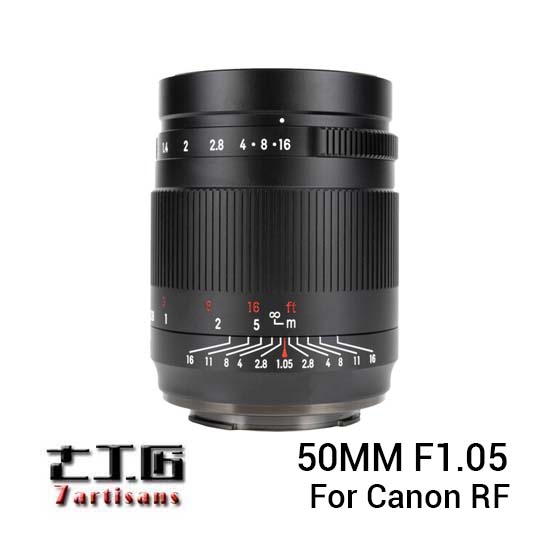 7Artisans 50mm f1.05 for Canon RF Black