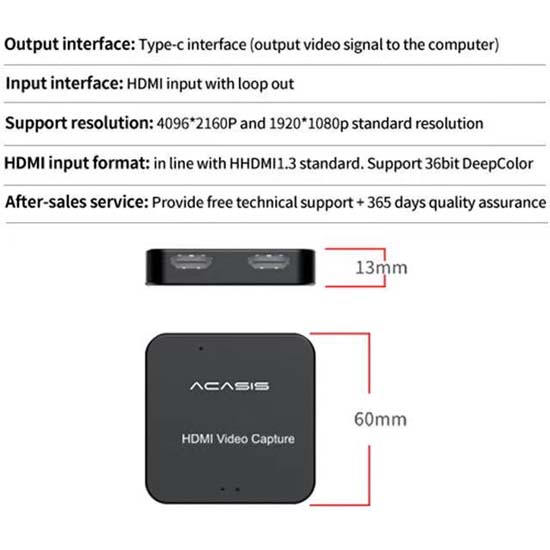 Acasis HD33 HDMI Capture Card - Image 3
