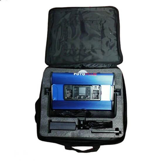 Fotoplus LP400 Video Light Bi-Color with Barn Door - Image 3