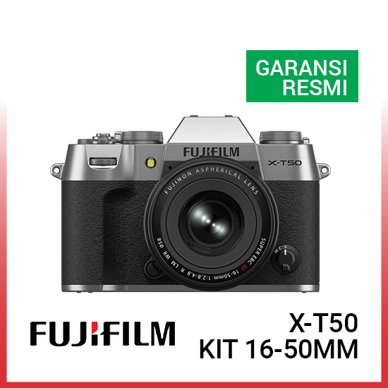 FujiFilm X-T50 kit 16-50mm Silver