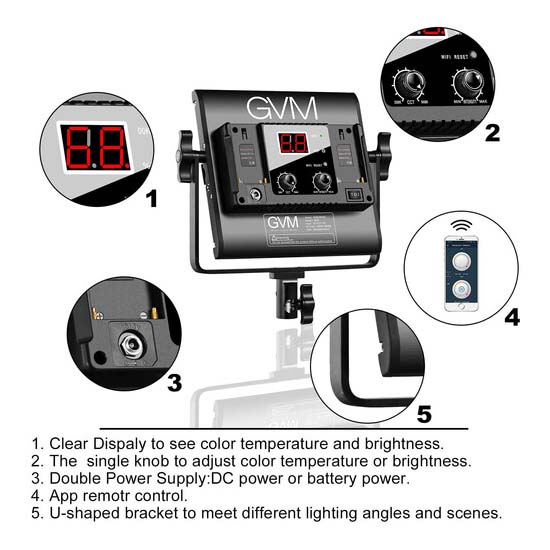 GVM 560AS-2L LED Bi-Color Light - Image 9