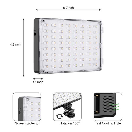 GVM RGB-10S RGB LED Video Light - Image 6