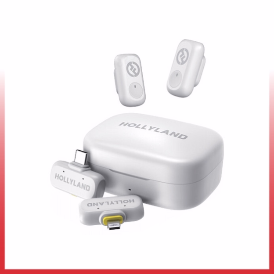 Hollyland Lark A1 Combo White Wireless Microphone - Image 2