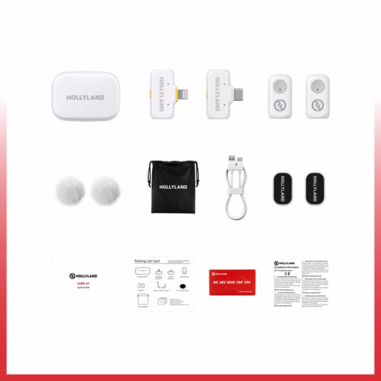 Hollyland Lark A1 Combo White Wireless Microphone - Image 6