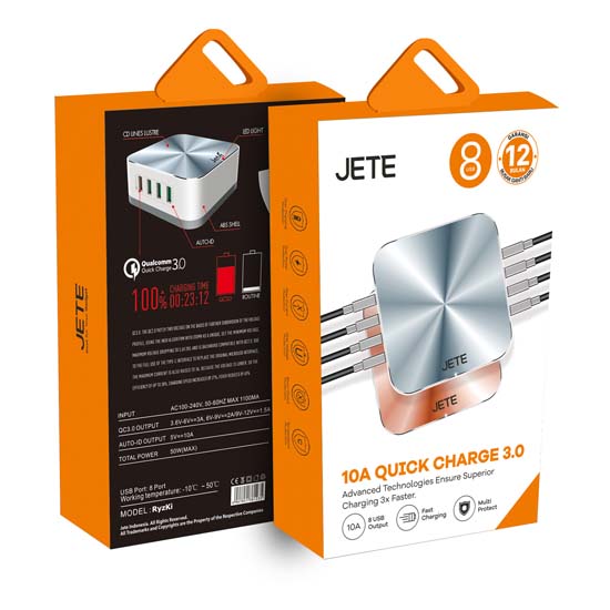 Jete USB Charger Ryzki 10A 8 Port - Image 2