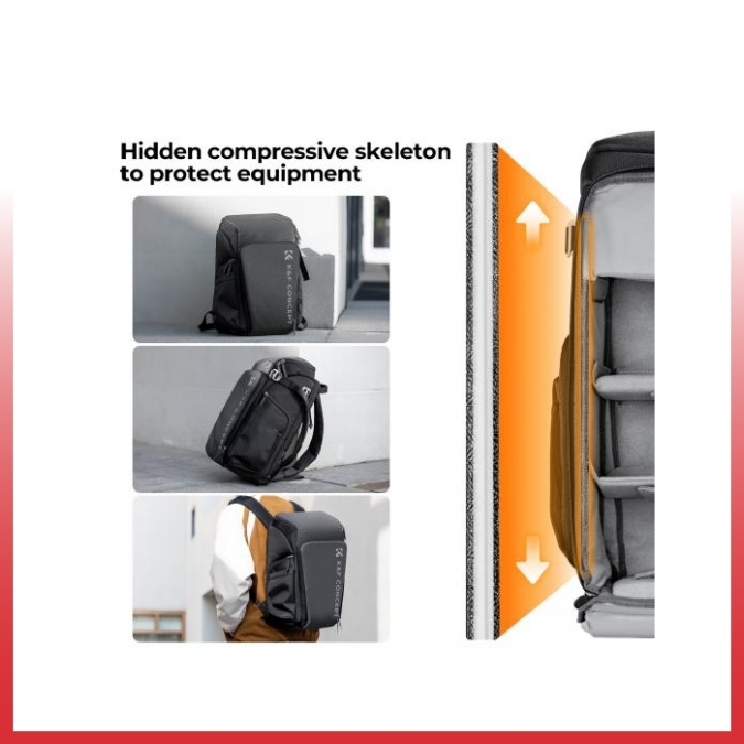 K&F Concept Backpack 25L Black - Gambar 5