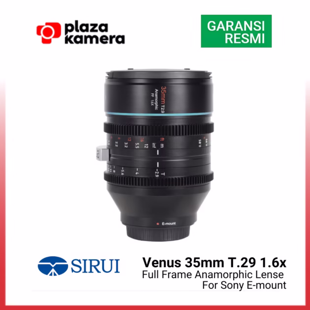 Sirui Venus 35mm T2.9 1.6X Lensa Full Frame for Sony E-mount
