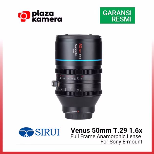 Sirui Venus 50mm T2.9 1.6X Lensa Full Frame for Sony E-mount