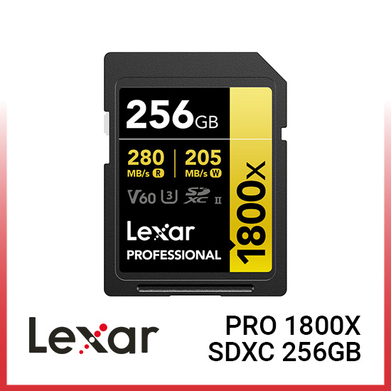 Lexar professional 1800X SDXC 256GB