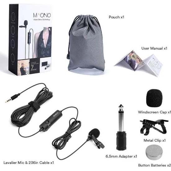 Maono AU-100 Lavalier Microphone - Image 7
