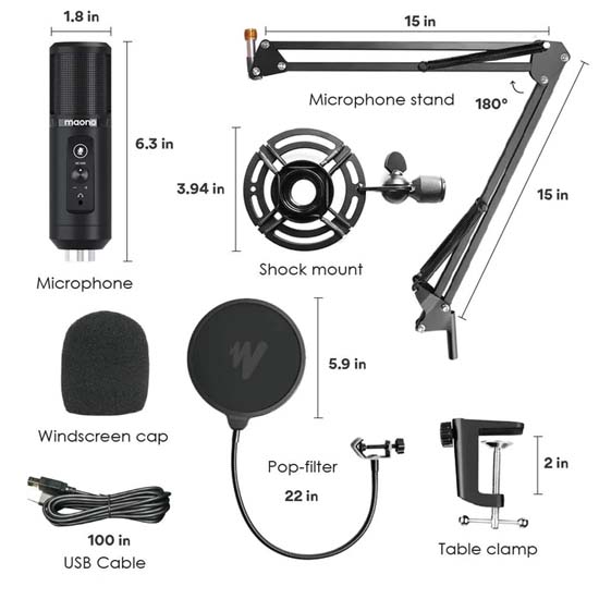Maono AU-PM422 USB Microphone - Image 10