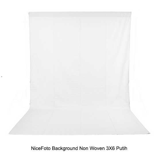 NiceFoto Background Non Woven 3X6 Putih - Image 3