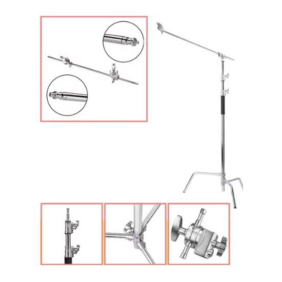 Professional Light C-Stand with 49 Inch Boom Arm S31 - Image 3