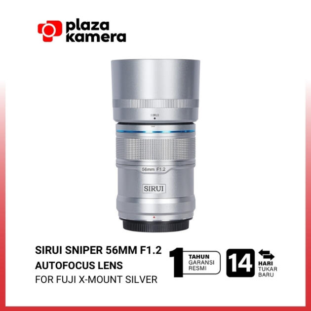 SIRUI Sniper 56mm F/1.2 Autofocus for Fujifilm X-Mount Silver