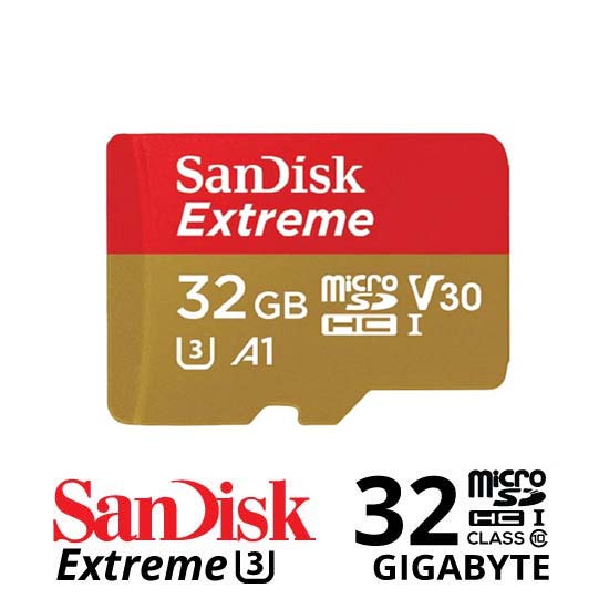 Sandisk Extreme MicroSDHC A1 U3 V30 - 32GB
