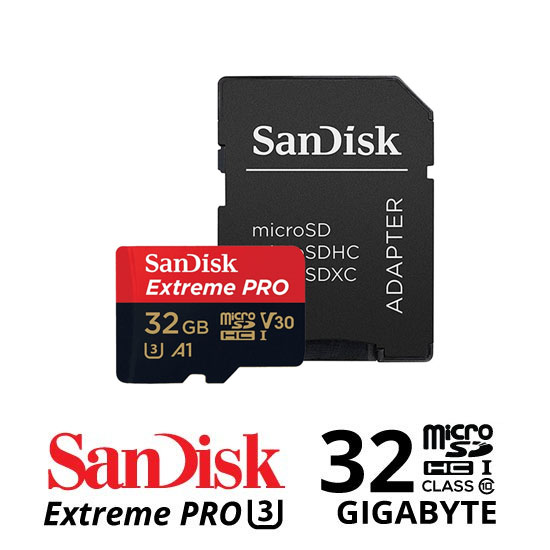 Sandisk Extreme Pro MicroSDHC UHS-I U3 100MB/S 667x – 32GB