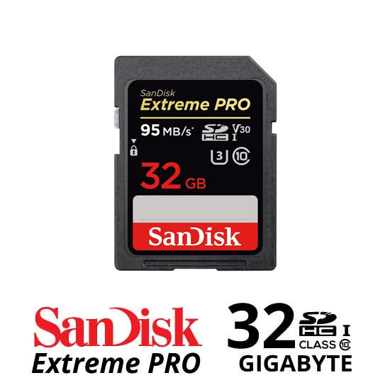 Sandisk Extreme Pro SDHC UHS-I U3 V30 95MB/S 633x - 32GB