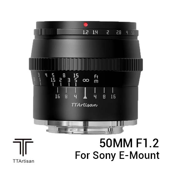 TTArtisans 50mm F1.2 for Sony E-Mount Black