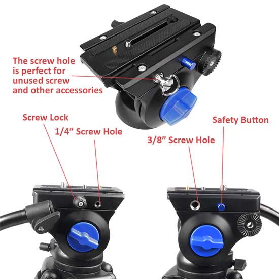 Takara Hydro B-18 Video Tripod - Image 4