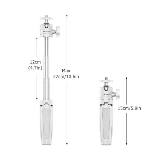 Ulanzi MT-08 Mini Tripod Extension Pole White - Image 4