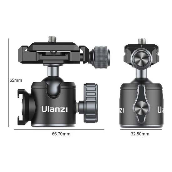 Ulanzi U-80L Ballhead with Side Cold Shoe - Image 11