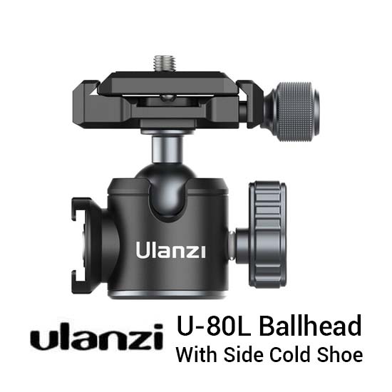 Ulanzi U-80L Ballhead with Side Cold Shoe